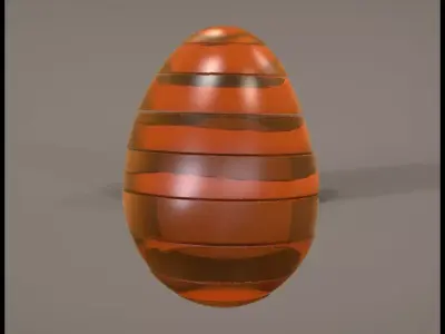 Line Egg 3D print model