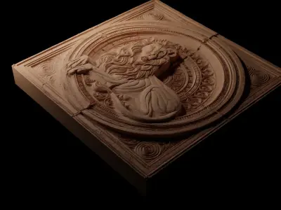 animal CNC 3d Print High Relief Sand Casting 3D print model