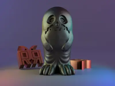 Halloween spirit decor GHOST 05 3D print model