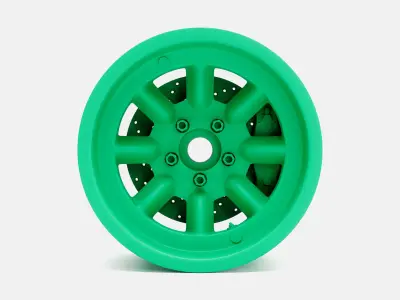 15x10 Minilite Wheel and Brake 3D print model