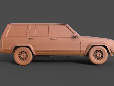 Jeep Cherokee 1984 3D print model