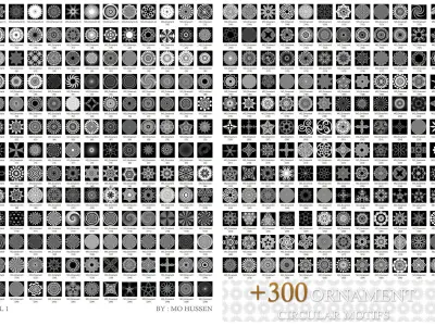 Mega Ornaments 1800 4K ALPHA Texture