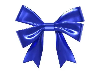 Christmas Bow Ribbon 92 Low-poly 3D model