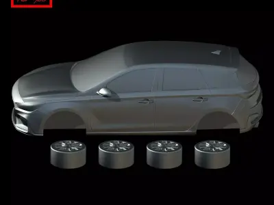 Hyundai i30 3rd Gen N-Line 2016 3D print model