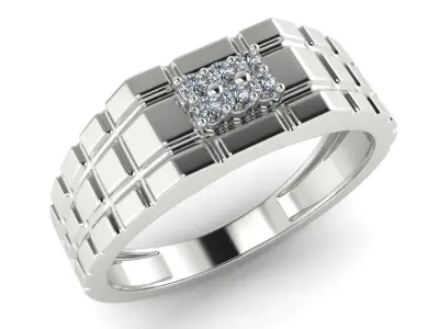 light weight gold diamond rings-C111116SKCH2025979-wt-5-10 3D print model