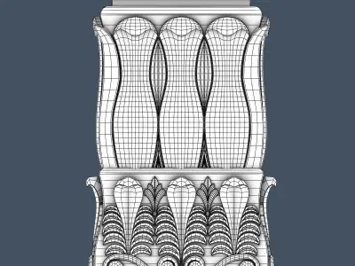 Pilaster Capital 3D model 2