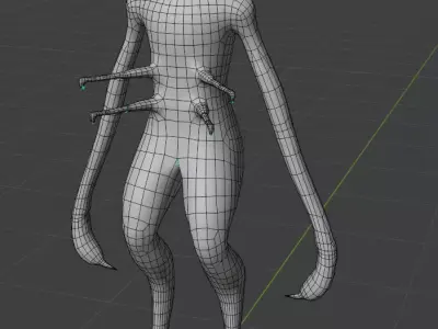 Alien Body Free low-poly 3D model