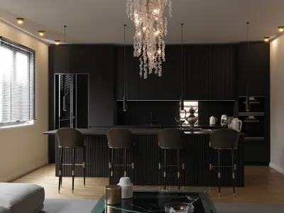kitchen interior dizayn 3D model