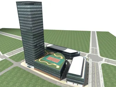 Building 100 3D model