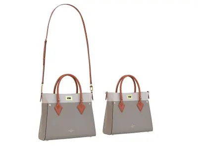 Louis Vuitton On My Side MM Bag Galet Low-poly 3D model