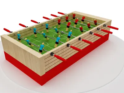 Soccer Football  Game Table f28 3D model