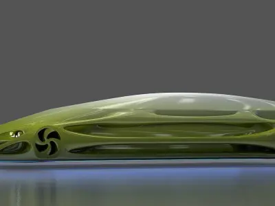 Futuristic Car HD 10 3D model