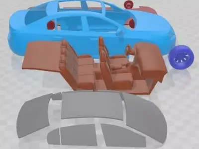 Renault Latitude 2011 Printable Car 3D print model