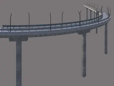 bridge road Free 3D model