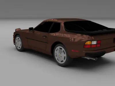 Porsche 944 S HDRI 3D model