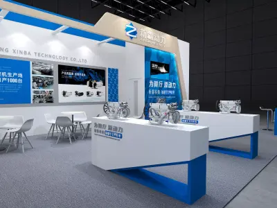 Two wheel car show 3D model