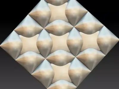 3D WALLPANEL 600MM x 600MM 3D model