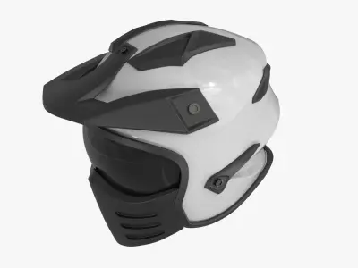 Full helmet for car and bike 3D model