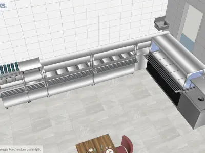 Personel Staff Area 3D model