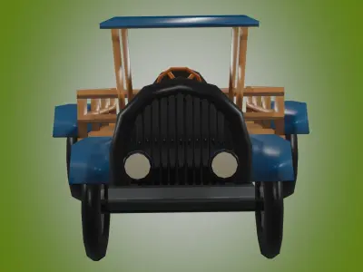cartoon auto Low-poly 3D model