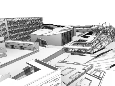 Revit Mixed Use library and Workshop 3D model
