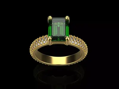 Engagement ring model 478 3D print model