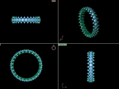 eternity ring jewelry diamond 3D print model