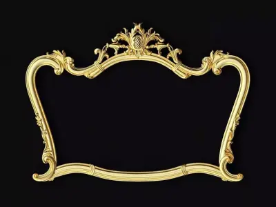 carved mirror 3D model 4