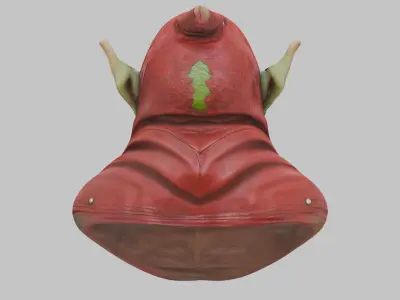 Goblin Alchemist Bust 3D Model Low-poly 3D model