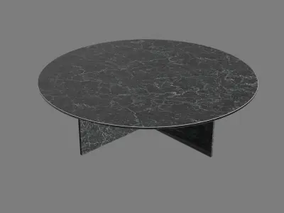 Beautiful marble table Free low-poly 3D model