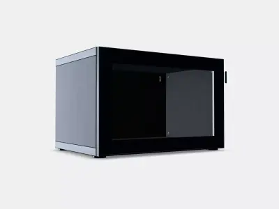 BESTA Shelf unit with glass door 7 3D model