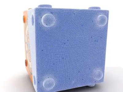 Antique Brass Clockwork Cube model pack Low-poly 3D model