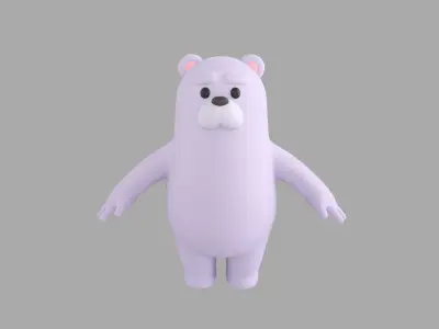 Polar Bear Character 3D model purchase