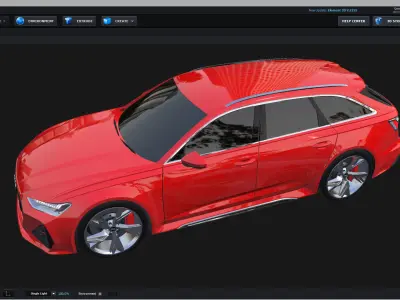 E3D - Audi RS6 Avant 2020  3D model