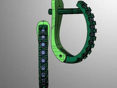 Earrings n 19 3D print model