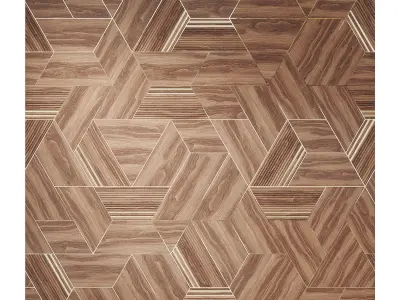 Decorative Hexagonal Panel 3D model