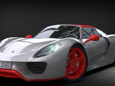 Porsche 918 3D model