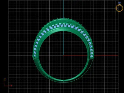 Women Ring 3DM Womens Ring 3d models 3D print model 3D print model 36