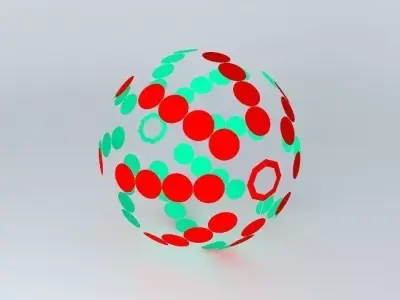 ODDBALL sphere with dots 3D model