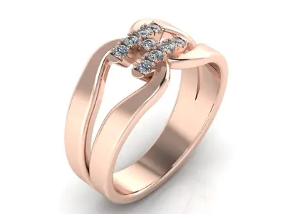 Jewelry H ring  3D print model