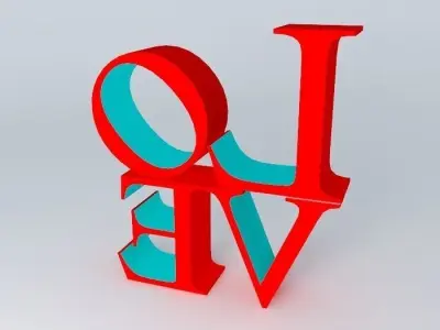 Love sculpture Free 3D model