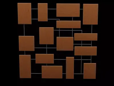 Geometrical Furniture Design Low-poly 3D model 5