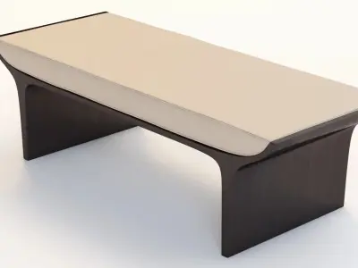 Detail Laurel Bench Ottoman 3D model
