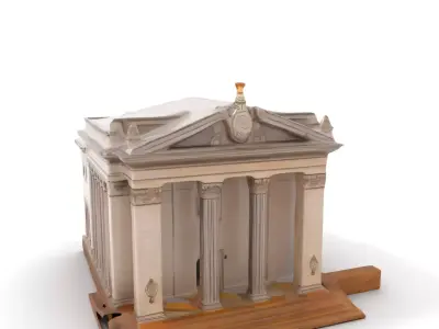 Neoclassical Temple model pack Low-poly 3D model