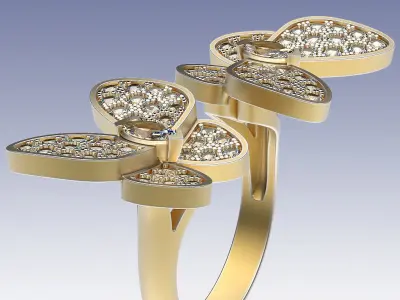 Ring Flying Beauties 3D print model