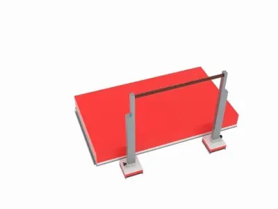 Jump Platfom Low-poly 3D model