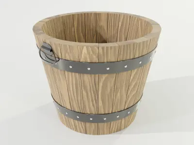 Wooden Planter 3D model purchase
