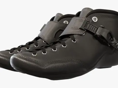Roller skate boots racing  3D model