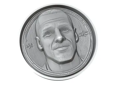 Leonardo Bonucci Footballer Medallion 3D print model