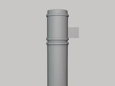 Basic Serum Bottle - Geometry Only No Textures No Materials 3D model